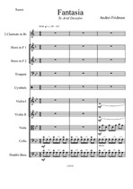 Fantasia for orchestra (full score and parts)