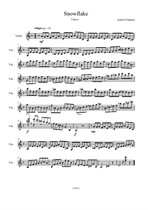 Snowflake - violin solo (urtext)