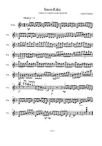 Snowflake - violin solo (edition by Natalia Czerska-Kacprzak)
