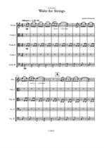 Waltz for Strings (quintet, full score and parts)